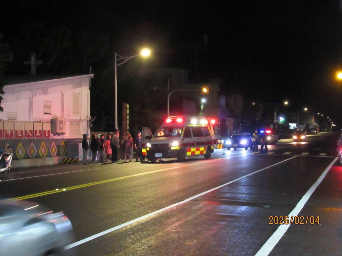 成功鎮臺11線124.3南下車道發生交通事故一人死亡