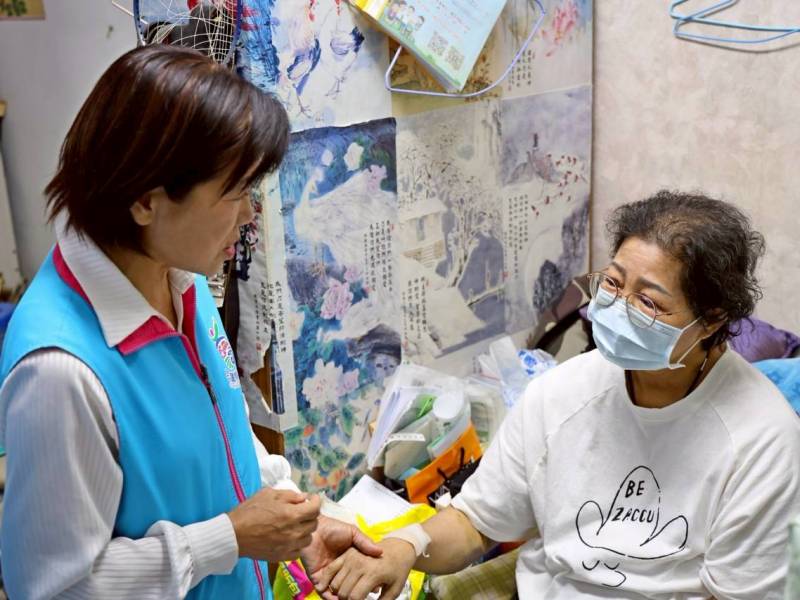游淑貞親赴因病截肢陷生活困境家戶關懷